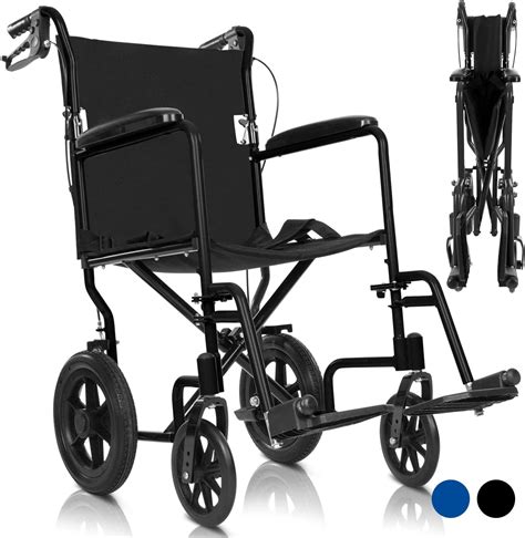 Vive Mobility Folding Transport Wheelchair Steel Chair