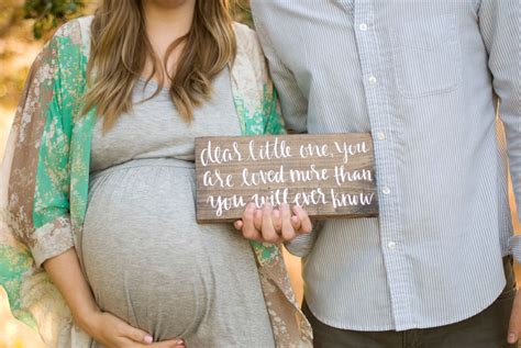 Dear Little One Wood Nursery Baby Sign And Maternity Photo Prop By