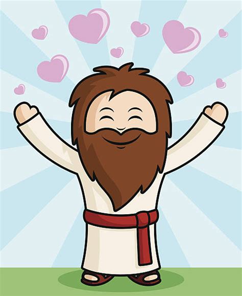 Jesus Smiling Illustrations Royalty Free Vector Graphics And Clip Art