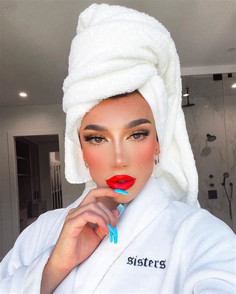 James Charles Instagram Fresh Outta The Shower James Charles Fake Lashes Makeup