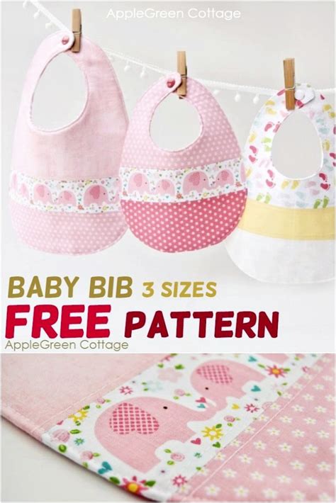 Baby Bib Pattern The Best Free Baby Bib Pattern In 3 Sizes