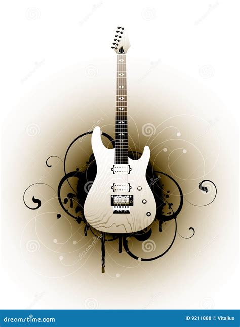 Abstract Guitar Stock Vector Illustration Of Brown Abstract 9211888