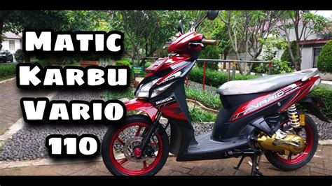 Honda Vario 110 Karbu Reviewmodif Youtube