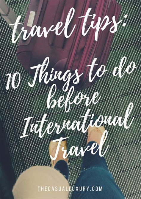 10 Tips To Do Before You Travel Internationally International Travel