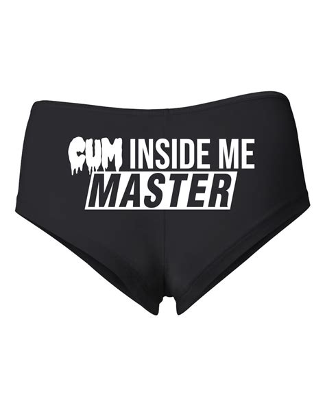 cum inside me master white women s cotton spandex booty etsy