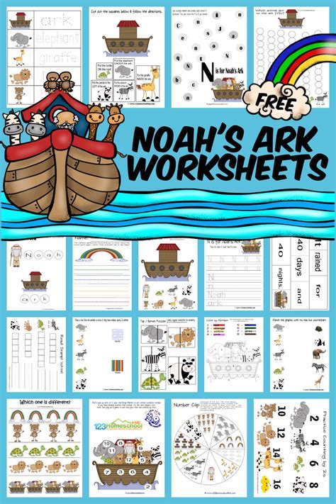 🌈 Free Printable Noahs Ark Worksheets And Activities For Kids