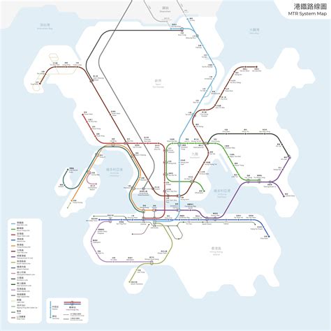 Oc An Hexagonal Map Of The Future Hong Kong Mtr System R