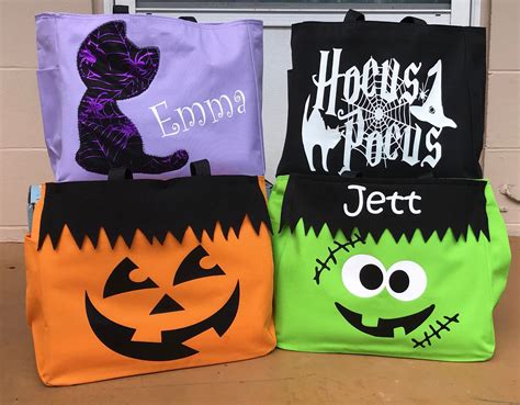Trick Or Treat Bags Personalized By Pattywithlove On Etsy