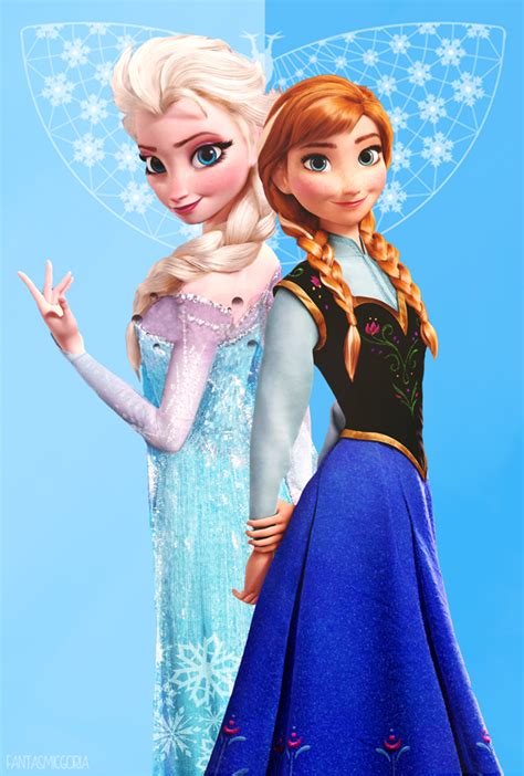 Elsa En Anna Frozen Frozen Elsa And Anna Fan Art By Angju On