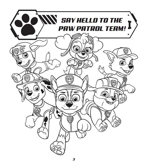 Paw Patrol Printables Black And White Leuk Voor Kids Skye Met Badge