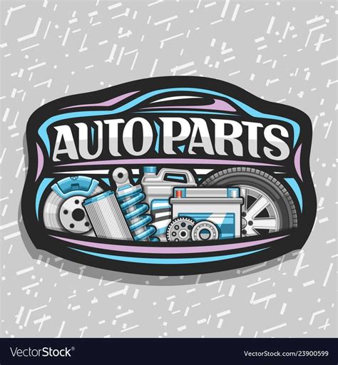 Logo for auto parts store vector image on VectorStock | Logo design