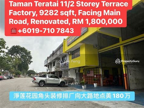 Taman Teratai Skudai 1 12 Storey Terrace Factory Corner Lot For Sale