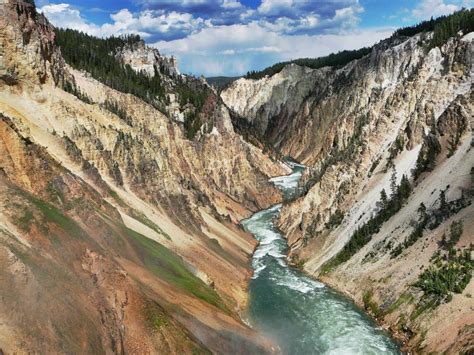 Grand Canyon Of The Yellowstone Stock Image Image Of Park Canyon