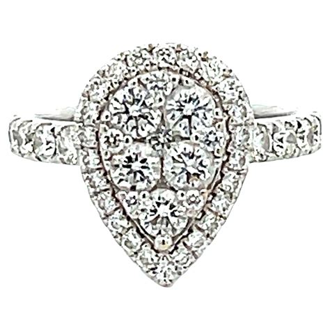 14 Karat Diamond Pear Shaped Engagement Ring For Sale At 1stdibs Pear