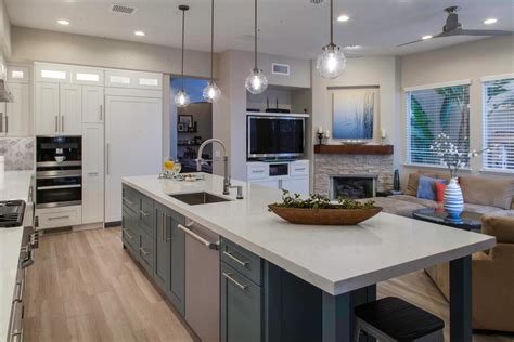 Magnificent Transition Kitchen Transitional Living Room San Diego