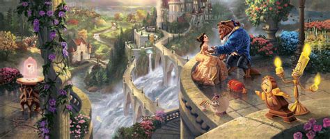 Download Belle In Disney Castle Wallpaper