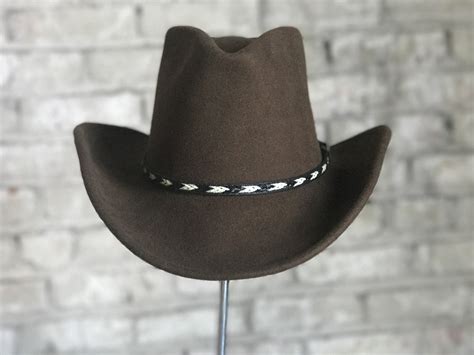Rockmount Mens Brown Felt Cowboy Crushable Hat The Western Company