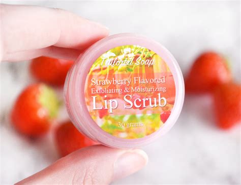 Strawberry Lip Scrub By Tailored Soap