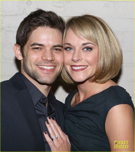 jeremy jordan gets support from wife ashley spencer and broadway stars at last five years nyc
