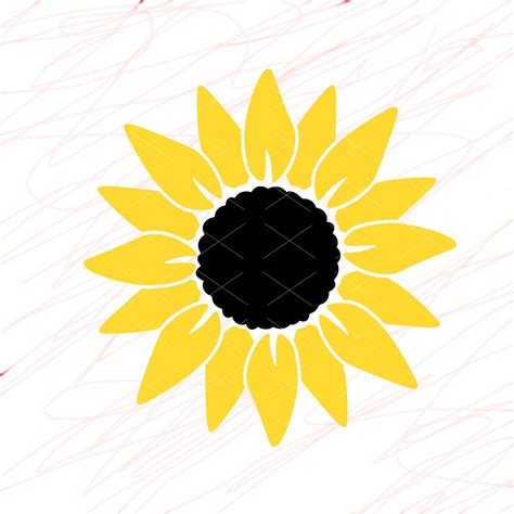 Sunflower svg files for cricut Yellow flower png Autism | Etsy