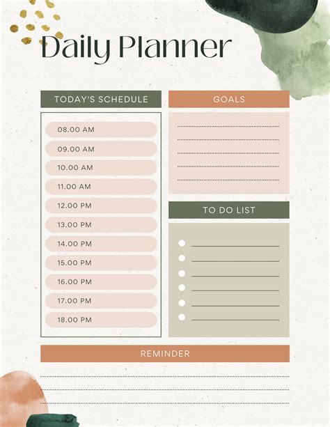 Adhd Planner Daily Planner Digital Printable Download Etsy Uk