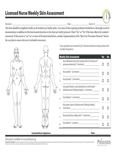Skin Assessment Form Fill Out And Sign Printable Pdf Template Signnow