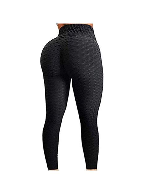 buy fittoo women s high waist textured workout leggings booty scrunch butt lift yoga pants