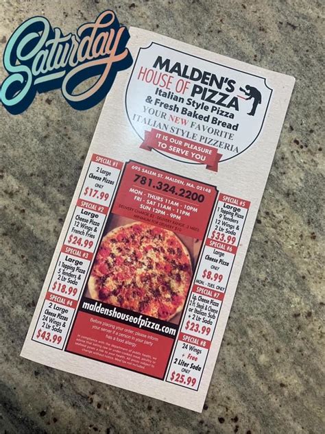 malden s house of pizza in malden restaurant menu and reviews