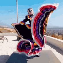 Dancing Woman Viva Mexico Celebration Dress GIF GIFDB Com