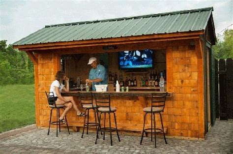 Awesome Outdoor Bar Backyard Ideas Frugal Living Backyard Sheds