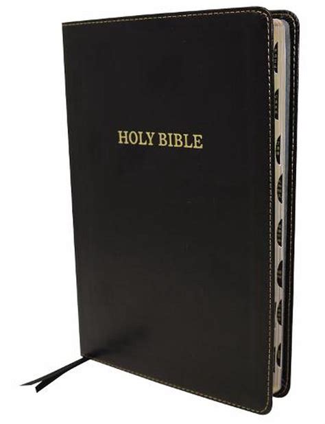 Kjv Thinline Bible Large Print Indexed Red Letter Edition Black By