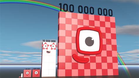 Numberblocks Comparison Huge 100000000 Million Numberblocks Number