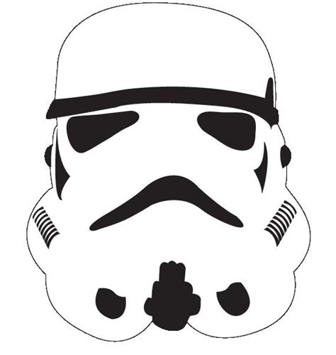 Star Wars Storm Trooper Face Clip Art Library