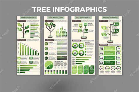 Premium Vector Tree Infographic Template