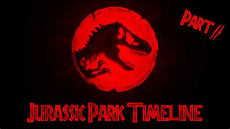 The Jurassic Park Timeline Part 2 Youtube