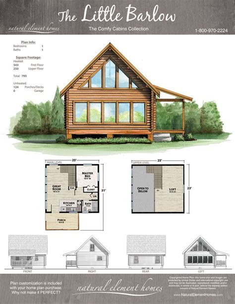 Little Barlow Plan Comfy Cabins Natural Element Homes With Images