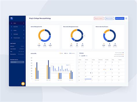 Management And Tracking Dashboard For Cellular Archive By Chris Davis For