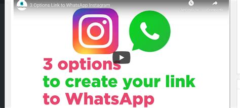 3 Ways Of Linking Whatsapp To Your Instagram Whatsapp Link