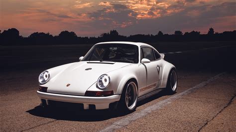 Download White Car Car Porsche Vehicle Porsche 911 Hd Wallpaper