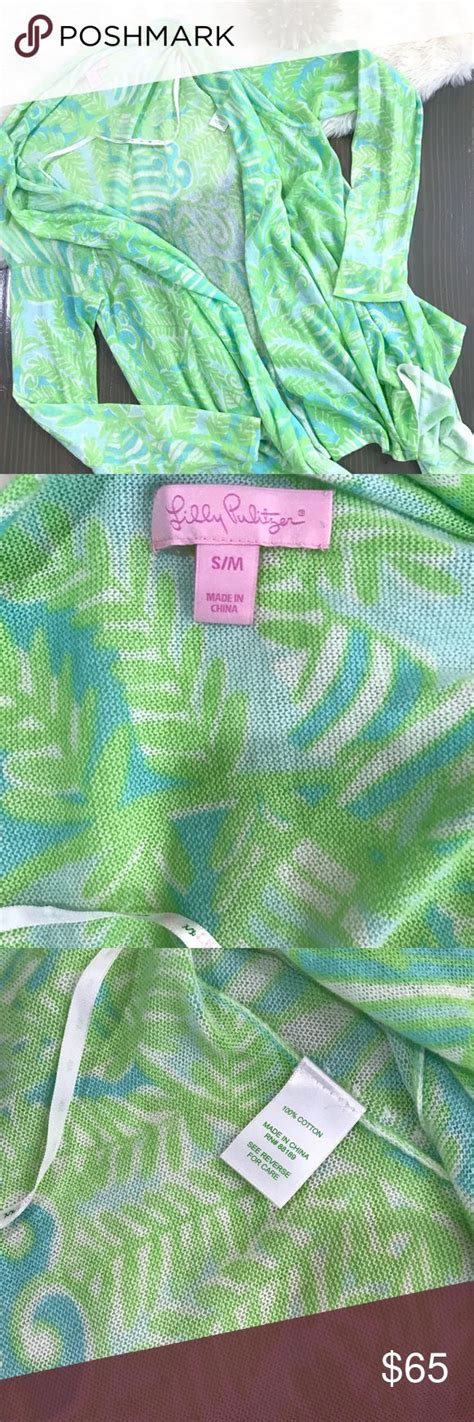 Lilly Pulitzer Babs Wrap Sm Printed Shorely Blue Lilly Pulitzer Gym