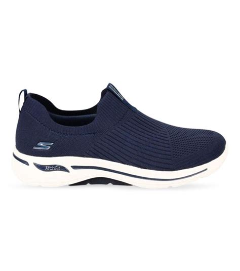 Skechers Go Walk Arch Fit Iconic Womens Navy The Athletes Foot