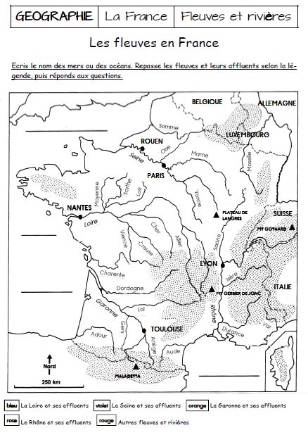 Carte Du Relief De La France Cm1 My Blog