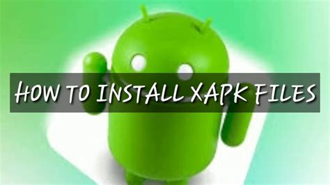 How To Install Xapk Files Youtube