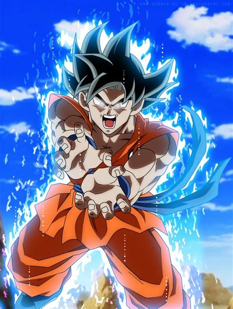 Goku Training Ultra Instinct By Sennin Gl 54 Goku Goku Training Anime