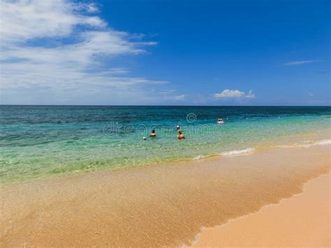 The Sea And Sand At Bamboo Beach In Jamaica Stock Photo Image Of