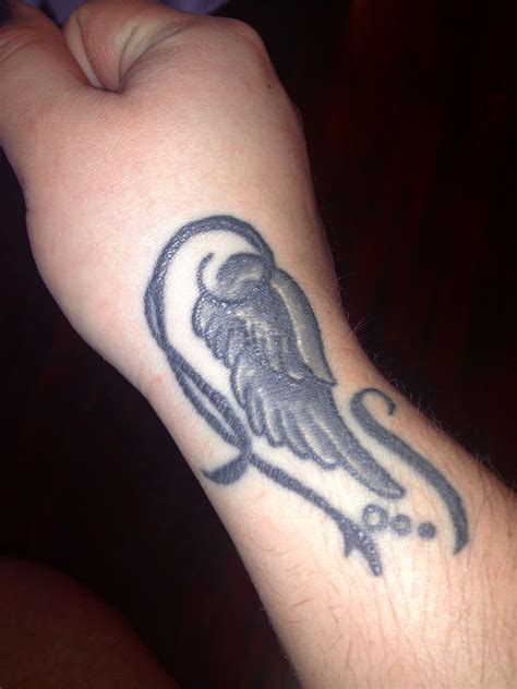 The tattoo as a whole is a nice piece of work. #angel wing #tattoo #wrist #ink | Wrist tattoos, Tattoos ...