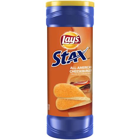 Lays Stax Sour Cream And Onion Potato Crisps 55 Oz Canister