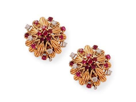 Ruby Diamond Earrings Howards Jewellers