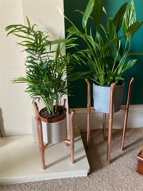 Copper Pipe Plant Stand Etsy