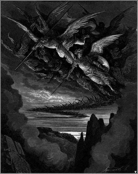Paul Gustave Doré Paradise Lost The Fallen Angels Explore Hell